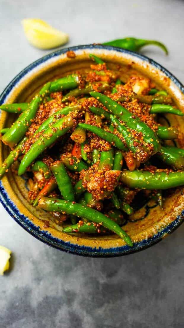 Quick and Easy Green Chilly Pickle Recipe