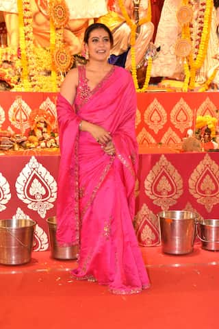 In Pics: Kajol, Rani Mukerji attend Durga Puja celebrations 
