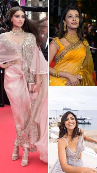 Saree at Cannes! Top 13 desi looks from the red carpet
