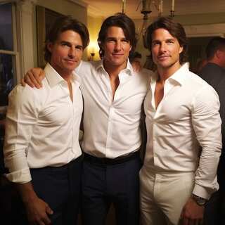 AI Images Show Tom Cruise Posing With His Stunt Doubles