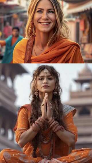 AI Imagines The Spiritual Side Of Hollywood Actresses
