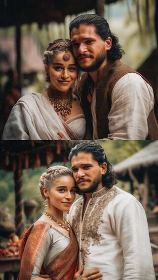 AI Imagines Wedding of Game of Thrones’ Jon Snow, Daenerys Targaryen in Kerala