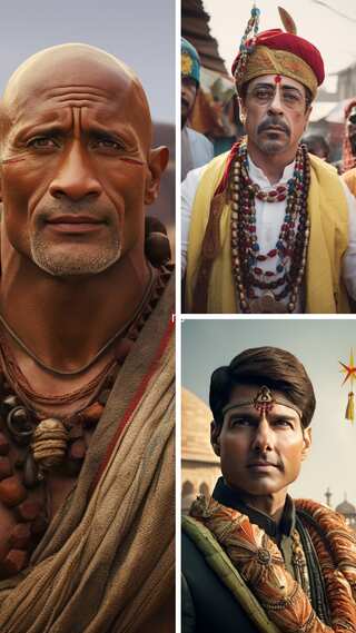 AI Imagines These Hollywood Stars as Indian.