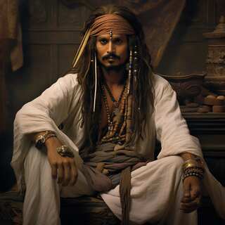 Pirates of the Caribbean Characters in Indian Attire, Courtesy AI 