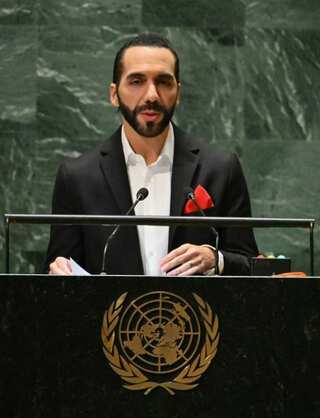At UNGA, El Salvador's Bukele Defends Gang Crackdown
