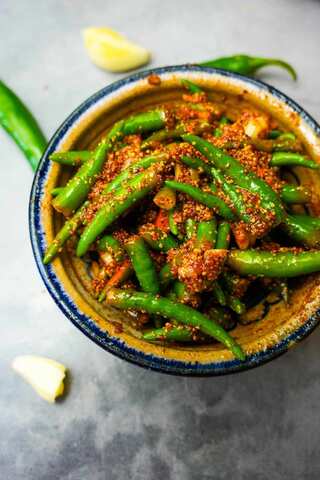 Quick and Easy Green Chilly Pickle Recipe