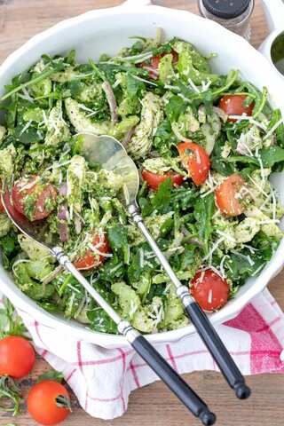 How To Make Pesto Salad At Home in 15 Minutes