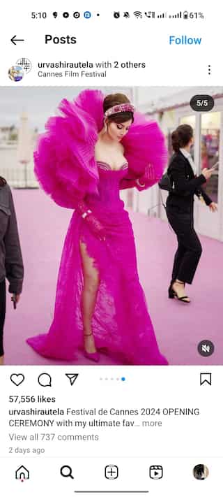 Urvashi Rautela's Cannes Fashion Diary