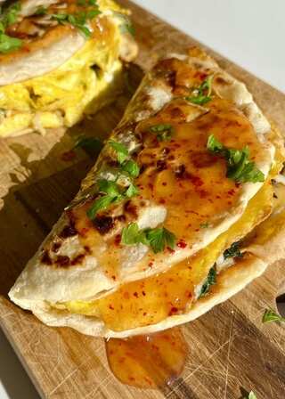 How To Make Egg Cheese Paratha
