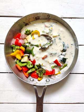 Ditch Pasta, Make Healthy Paneer Veggies in White Sauce